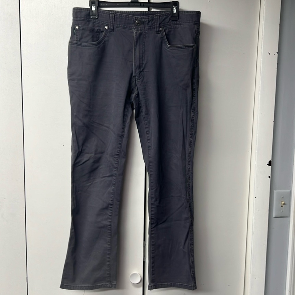G.H.Bass & Co. brand soft gray jeans.